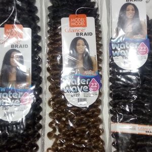 Water wave crochet hair 22 inches